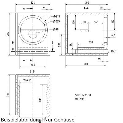 Visaton SUB T-25.30 mur sonore