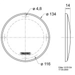 Visaton Grid 10 R/134 (RAL 9006)