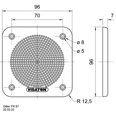 Visaton Gitter FR 87