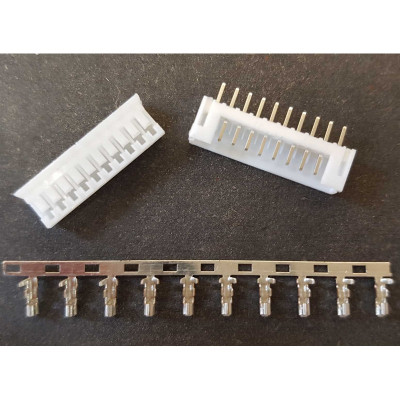10 Pin Stecker und Buchse PH2.0 mit Crimpkontakten