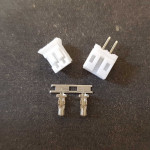 2 pin plug and socket PH2.0 with crimp contacts
