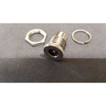 DC socket 5,5x2,1/2,5 solid metal 1 piece