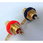 Cinchas de montaje en los sockets de 1 par de rojo y negro