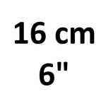 16 cm (6")