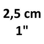 2,5 cm (1")