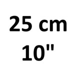 25 cm (10")