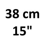 38 cm (15")