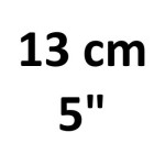 13 cm (5 ")