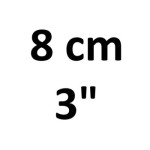 8 cm (3")