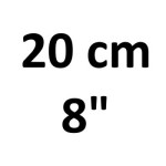 20 cm (8")